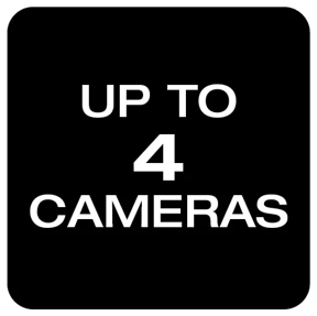 Supports up to 4 cameras