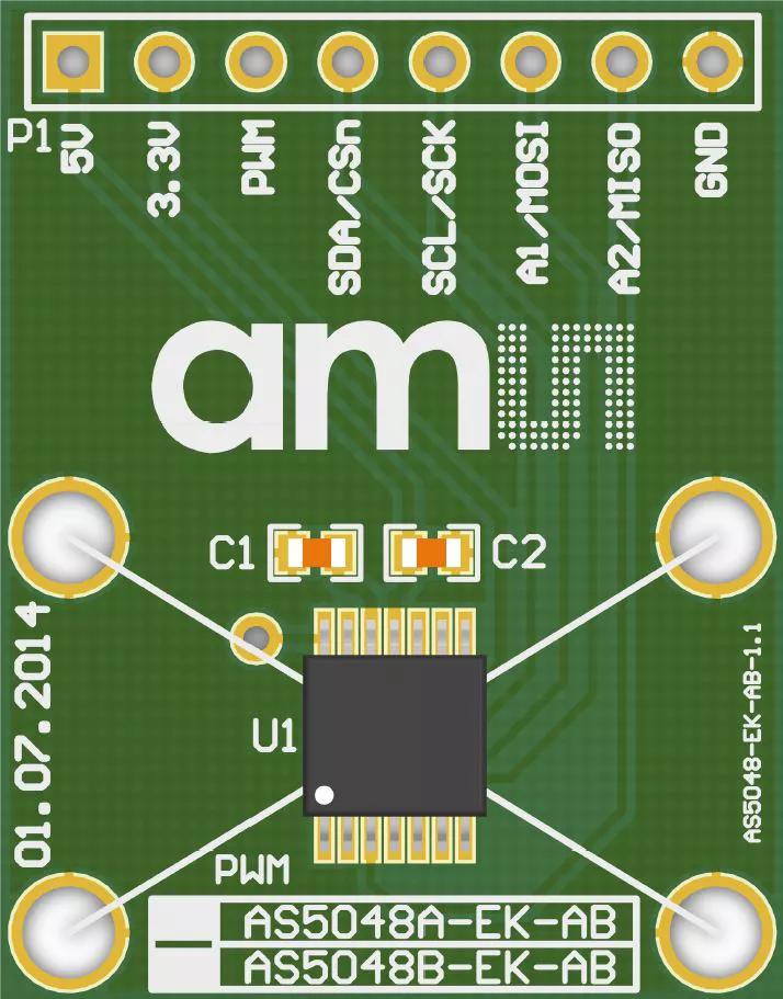 ams AS5048B_TS_EVM_AB Evaluation board