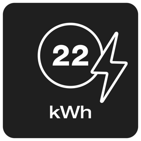 22&nbsp;kWh