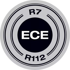 Omologato ECE - ECE R7/R112