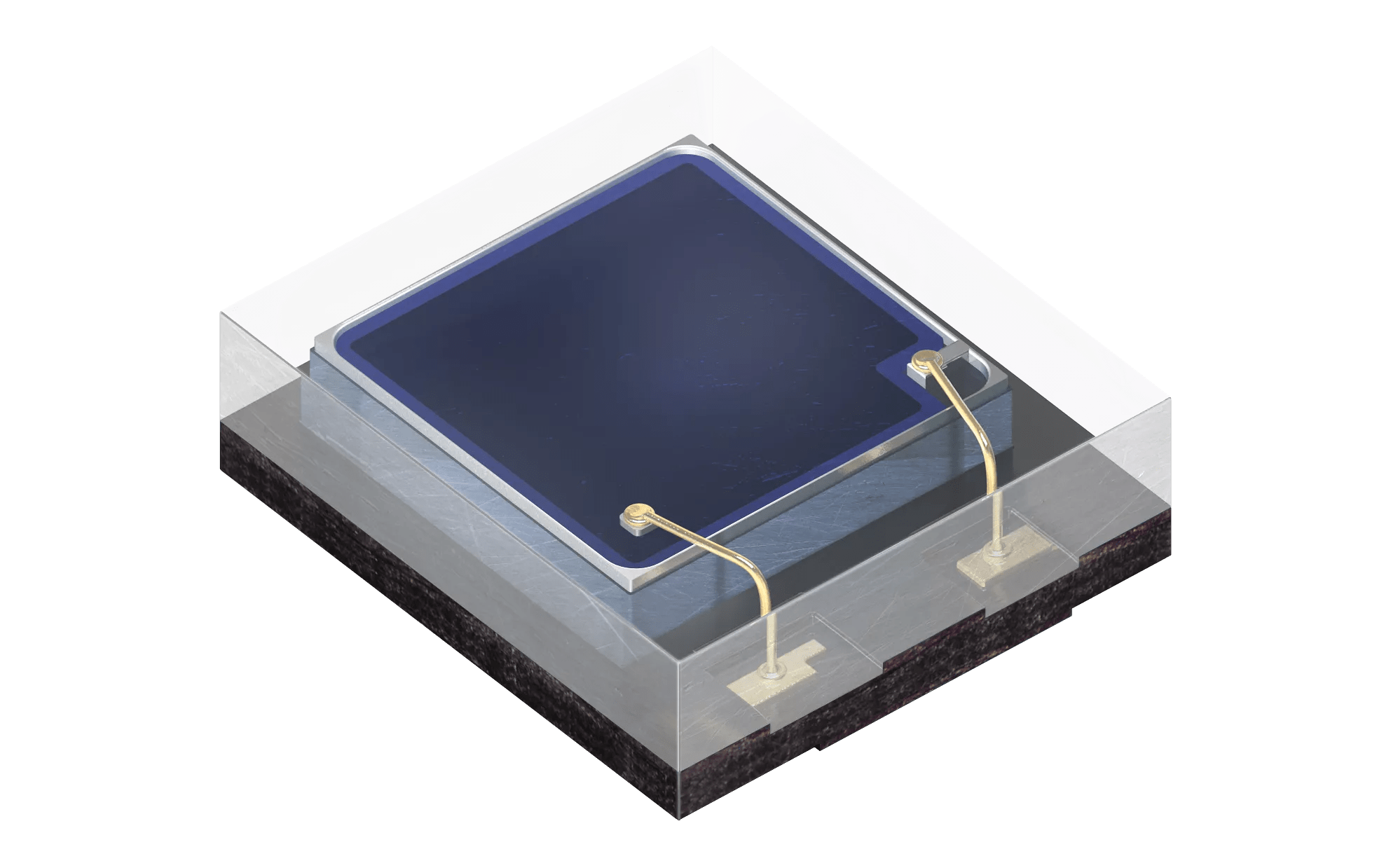 Movano uses ams OSRAM’s PPG sensor solution, which consists of the here shown Optical Front End (OFE) SFH 7014c emitter and SFH 2705 detector technology coupled with the company’s Analog Front End (AFE) AS7057. Image Rights: ams OSRAM