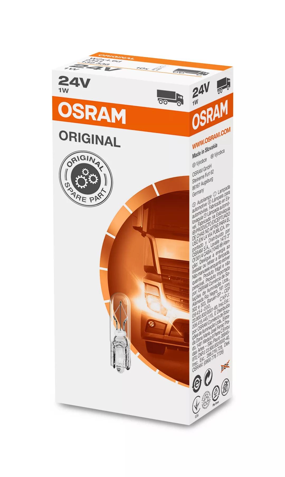 ORIGINAL - GLASS WEDGE BASE - | OSRAM Automotive