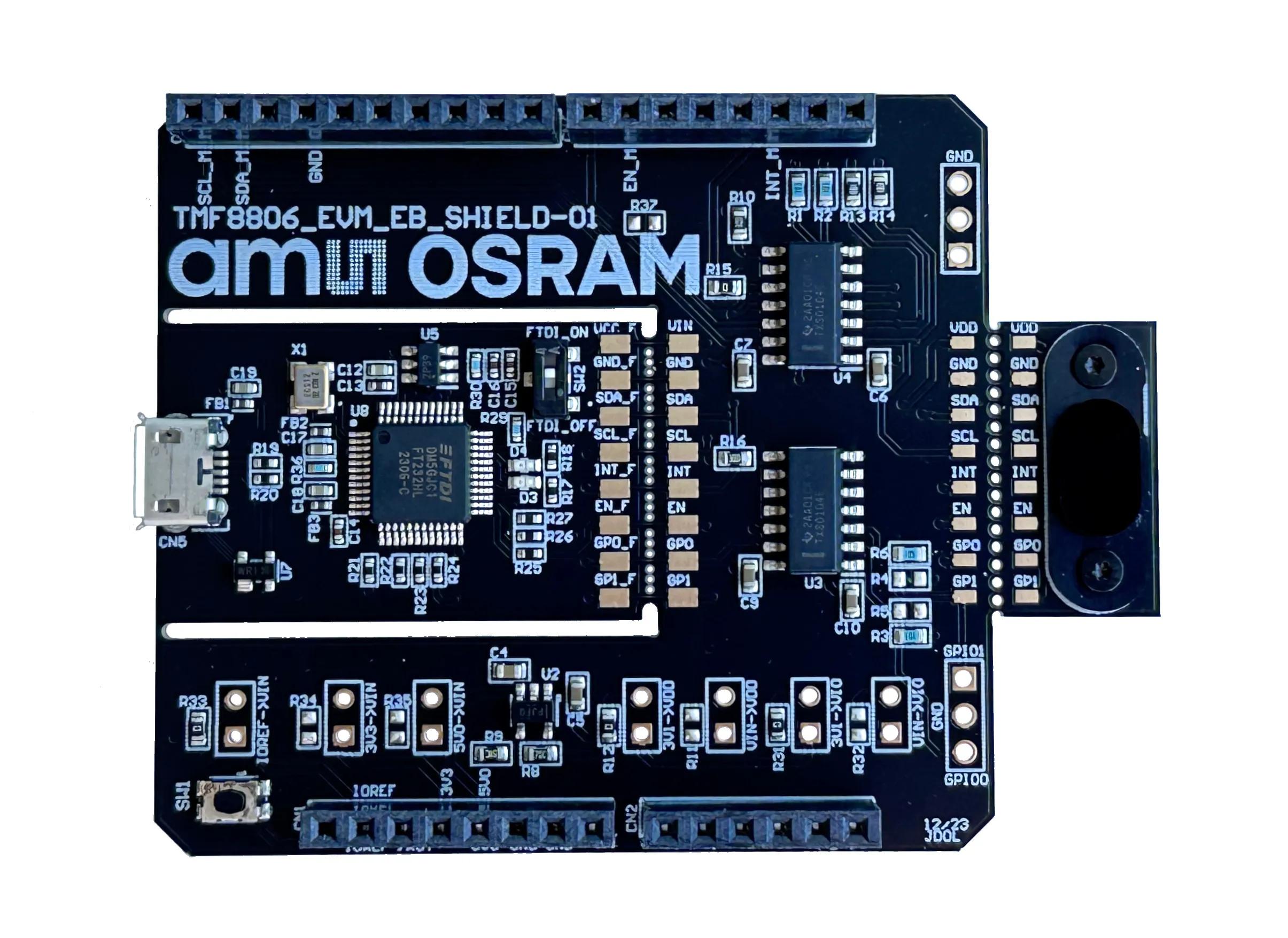 ams TMF8806_EVM_EB_SHIELD Evaluation kit