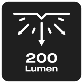 200&nbsp;lumens