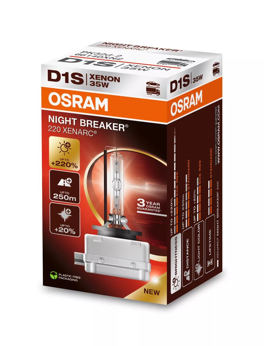 Lampada Xenon OSRAM Night Breaker 220 D2S - +220% Luminosità, Fascio 250m, Made In Germany - Foto 4
