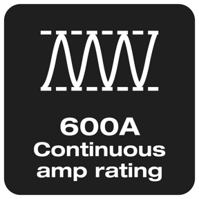 600A Continuous amp rating