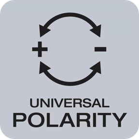 Universal Polarity & Plug and Play