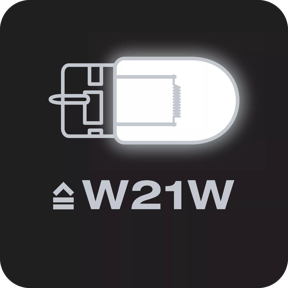 Replaces conventional WY21W lamps