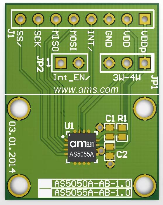 ams AS5055A_QF_EVM_AB Evaluation board