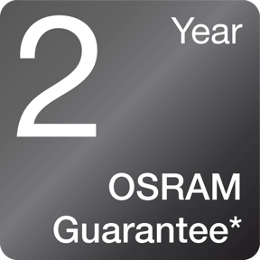 2 años de garantía del OSSRAM*