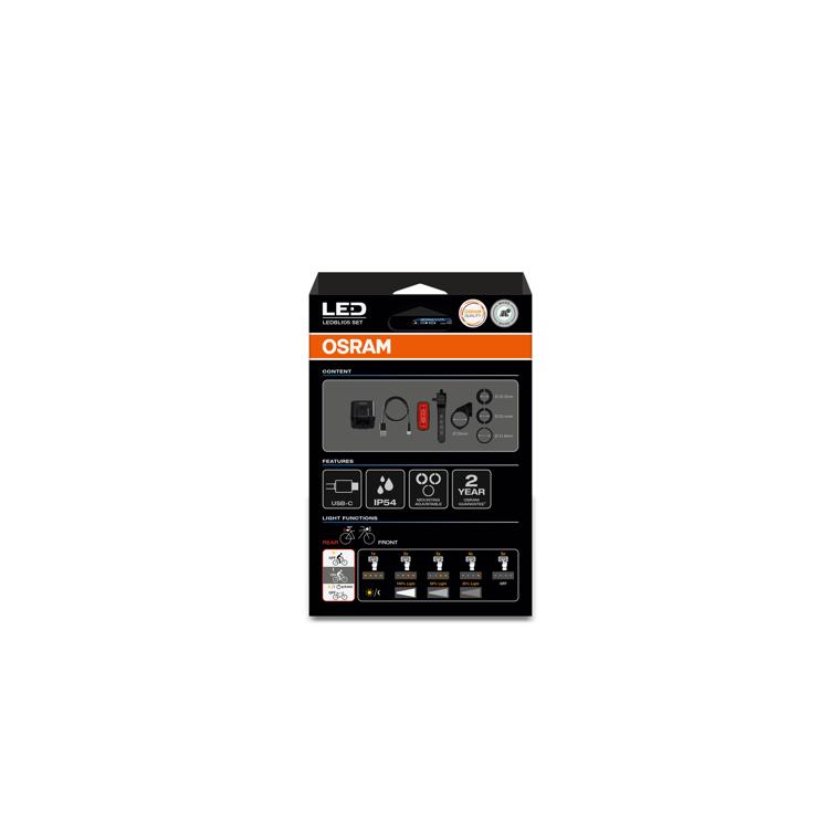 Osram LEDsBIKE® Race 100 Set - Fietsverlichting set - inclusief automatische remlichtfunctie kopen? Snel geleverd