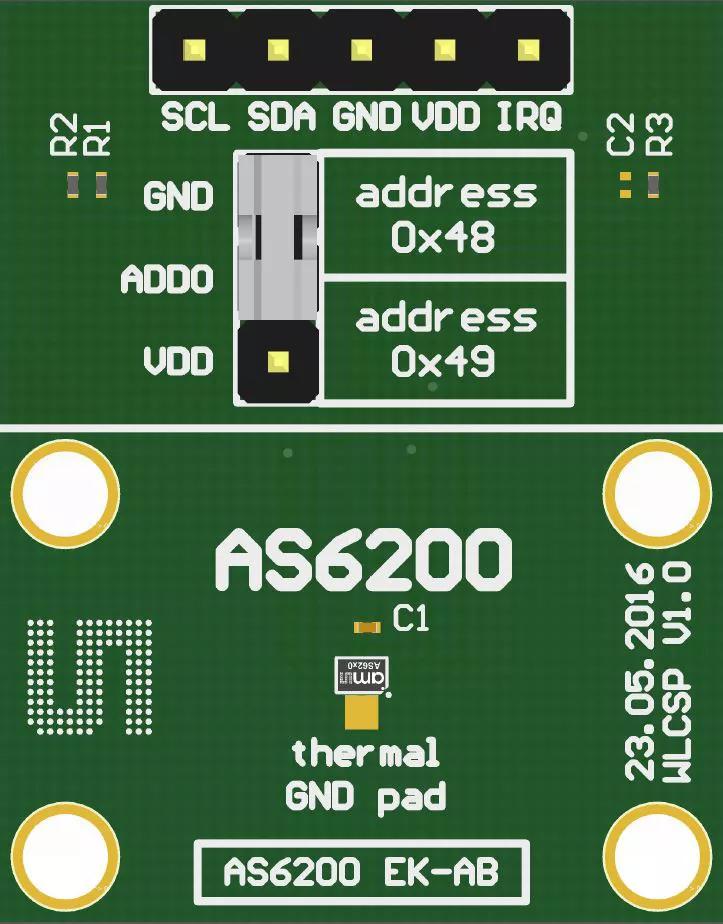 ams AS6200_WL_EVM_AB Evaluation board