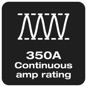 350A Continuous amp rating