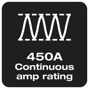 450A Continuous amp rating