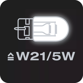 Replaces conventional W21W/5W lamps