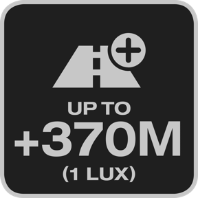 Lighting distance up to 370 meters