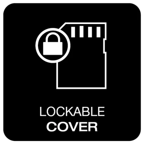 Lockable Micro SD card slot
