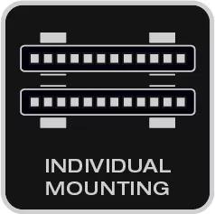 For individual mounting