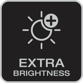 Extra Brightness<sup>2)</sup> & 6000K