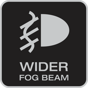 Wider Fog Beam<sup>3)</sup> & 6000K