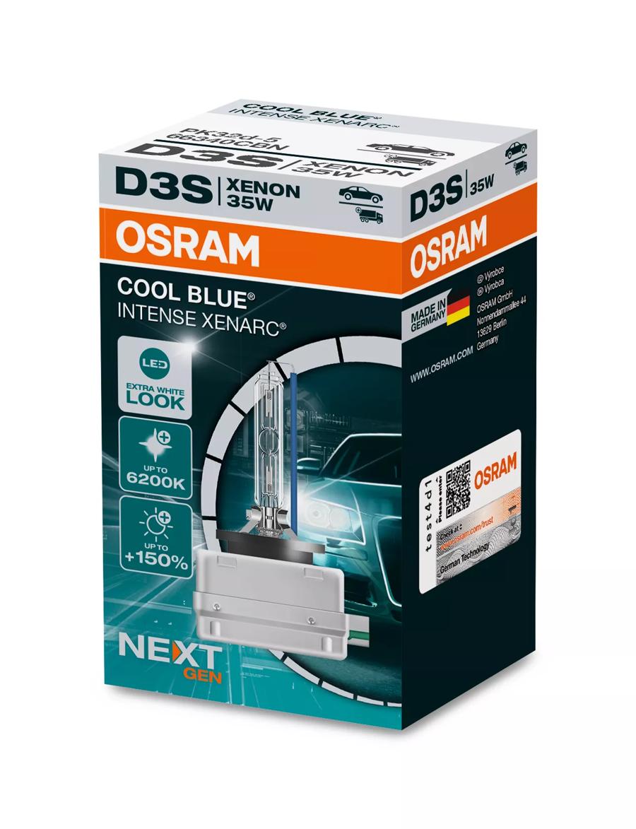 パーツ OSRAM XENARC COOL BLUE INTENSE D3S OSRAM XENARC Cool Blue Intense D3S, +150% More Brightness