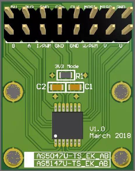 ams AS5X47U_TS_EVM_AB Evaluation board