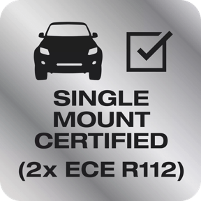 Dvojitá certifikace ECE &#150; 2 x ECE R112