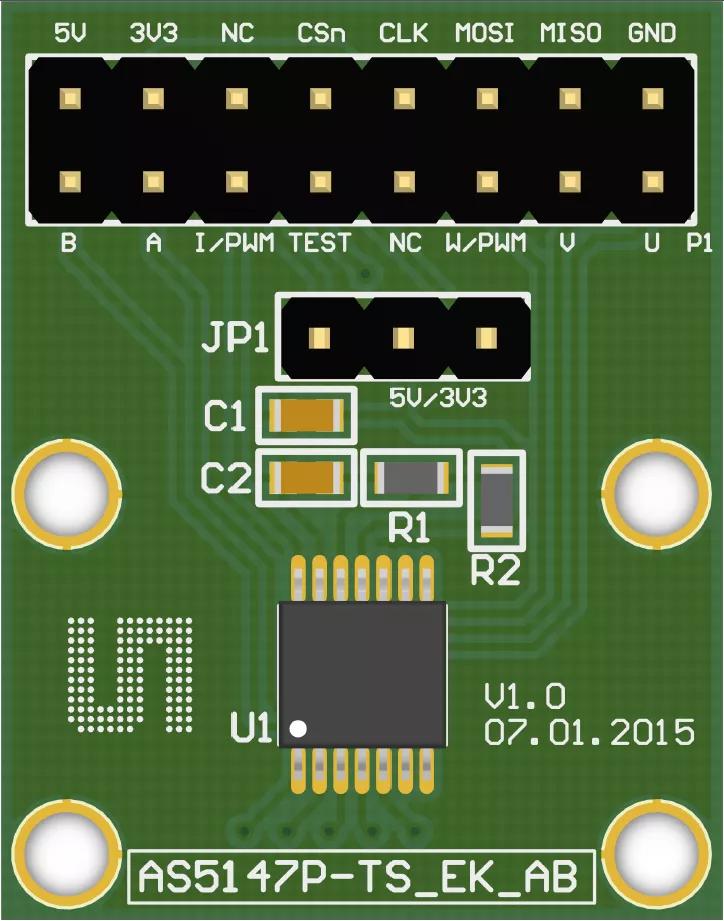 ams AS5147P_TS_EVM_AB Evaluation board