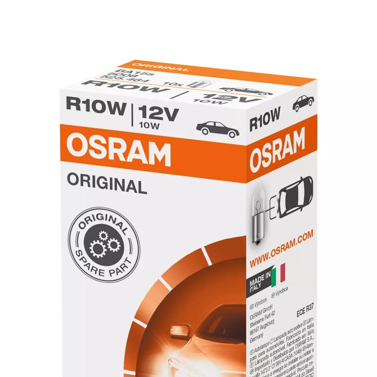 Ampoule Osram R10W 10W 12V BA15S - Pour Véhicules, Qualité OEM, Luminosité Fiable