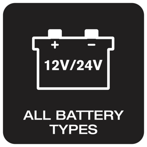 12V / 24V compatible