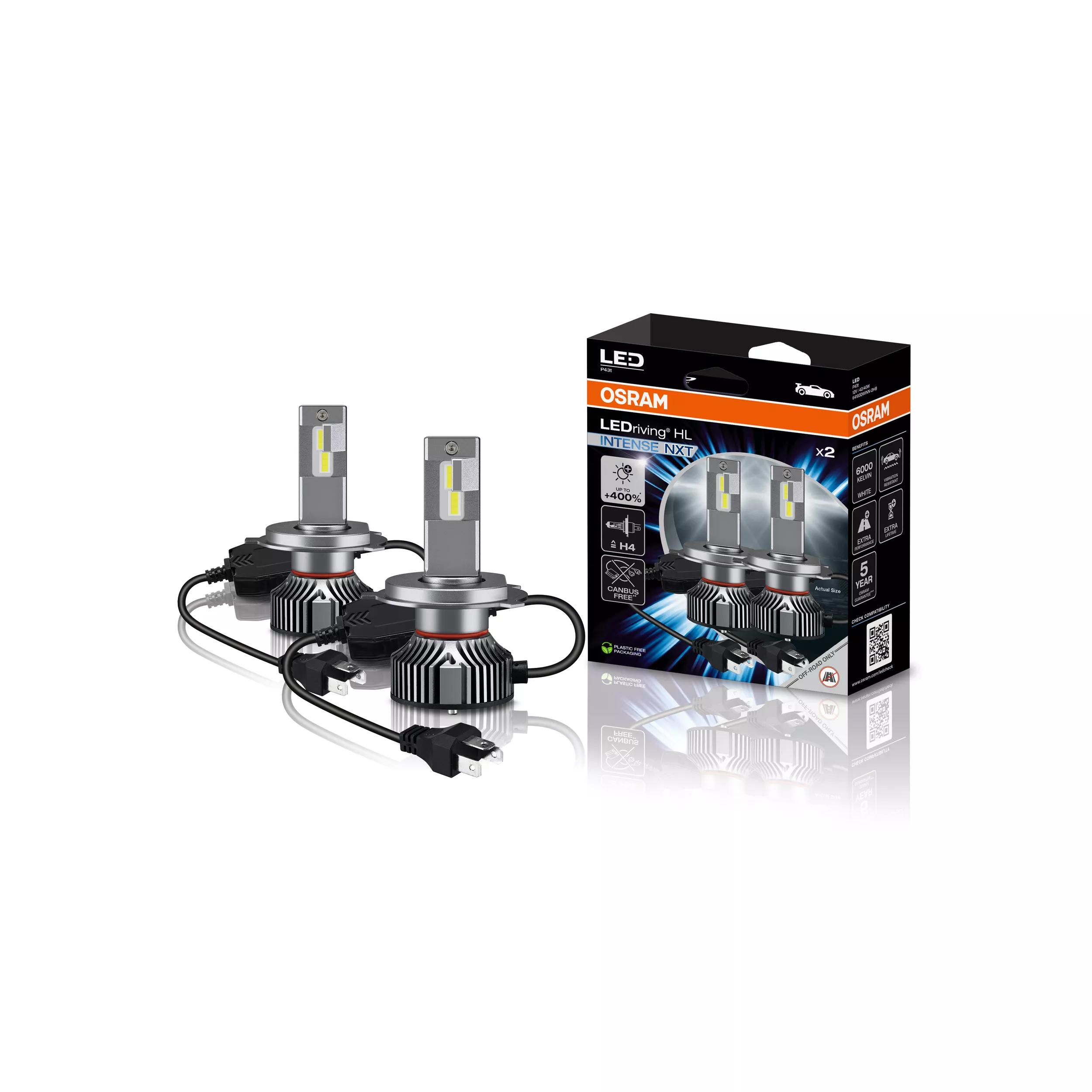 OSRAM LEDriving®HL INTENSE, ≜H4/H19, LED de remplacement pour les feux de route et de croisement