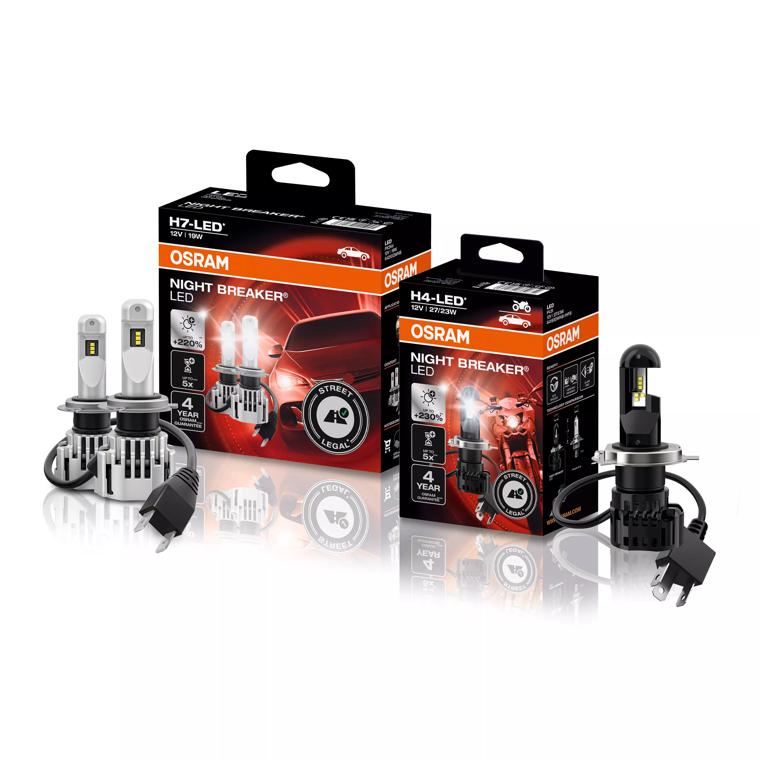 OSRAM NIGHT BREAKER LED SMART H4 - Lampadine Auto Omologate 330% Più Luminose - Foto 7