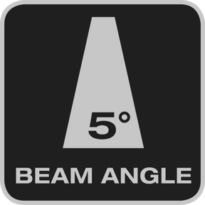 Abstrahlwinkel 5°