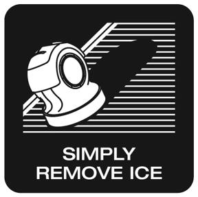 Remove stubborn ice with minimal effort