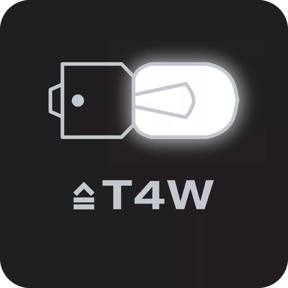 Replaces conventional T4W lamps