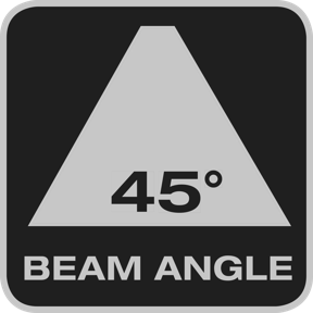 45° beam angle