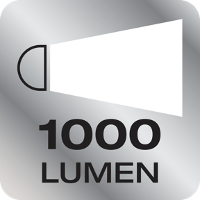 Upp till 1000 lumen