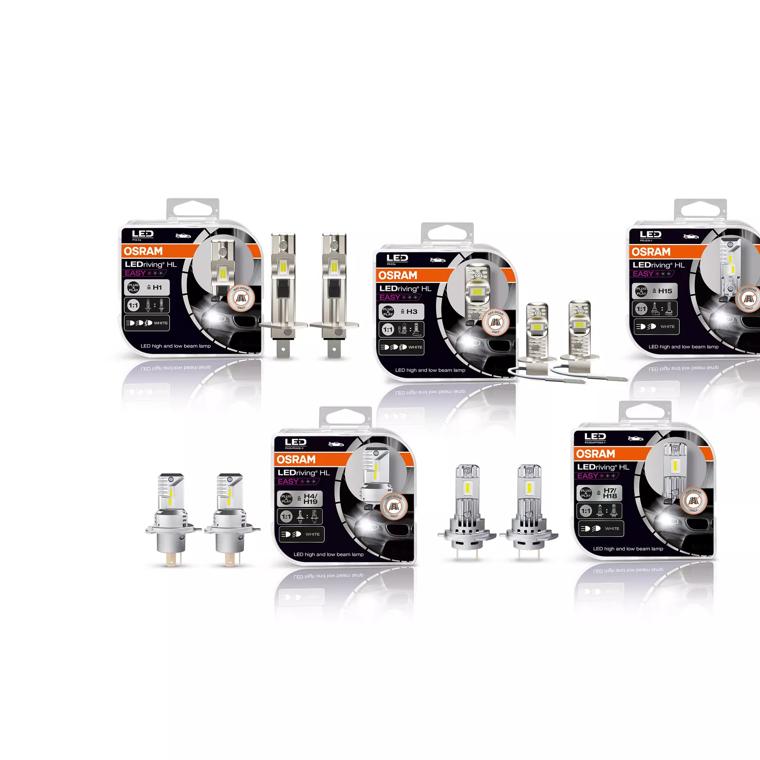 Lampada LED Osram Ledriving HL Easy H4/H19 - Plug & Play, Bianco Freddo, Per Auto E Moto - Foto 8