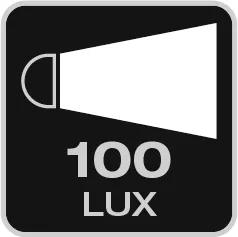 Luminosity up to 100 Lux