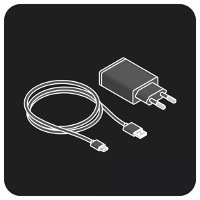 Адаптер питания и USB-кабель