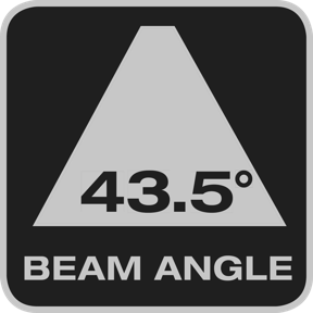 Beam angle 43.5°