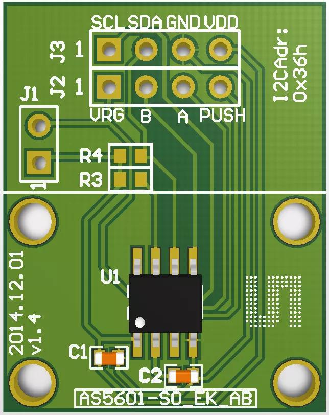 ams AS5601_SO_EVM_AB Evaluation board