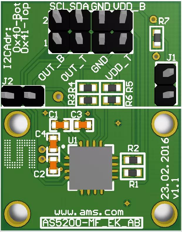 ams AS5200L_MF_EVM_AB Evaluation board