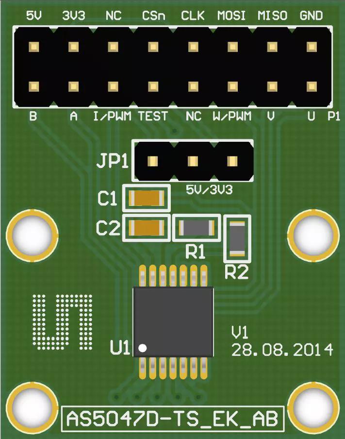 ams AS5047D_TS_EVM_AB Evaluation board