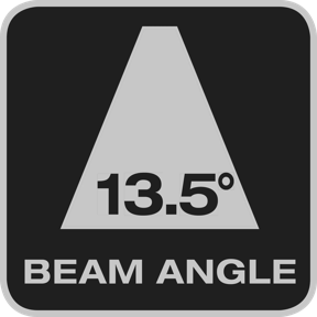 Beam angle 13.5°