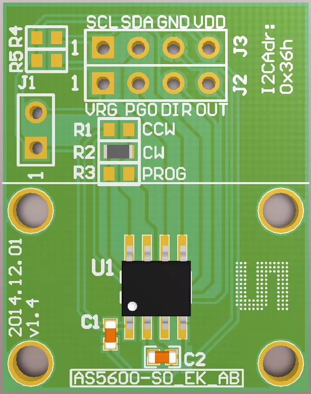 ams AS5600_SO_EVM_AB Evaluation board