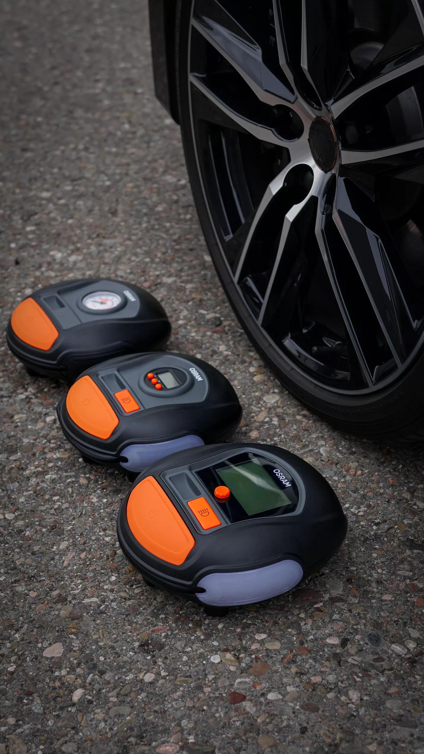 OSRAM Tyreinflate 450 12V 120W Automotive Air Compressor | Digital Display With Auto Stop & LED Light