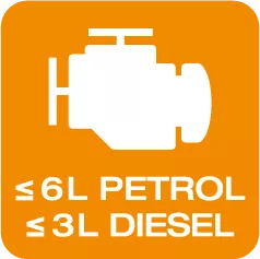 &#8804; 6L Petrol & &#8804; 3L Diesel