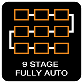 9-stage charging cycle