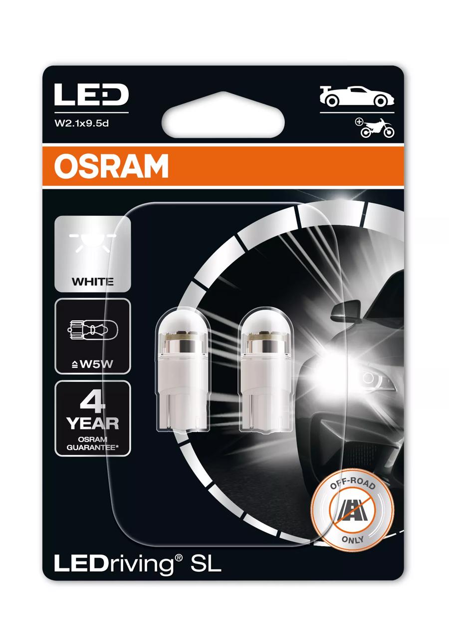 OSRAM LEDriving SL W5W Luce Ausiliaria LED Lampadina Luce Targa/Luc - Foto 8